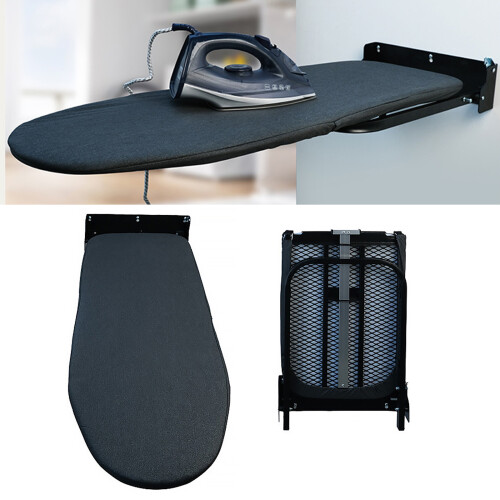 Portable Foldable Ironing Board Wall-Silver painted gray 1