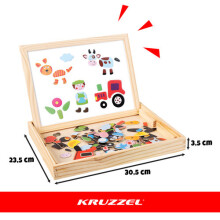 Magnetische, doppelseitige Lerntafel, 108 Teile