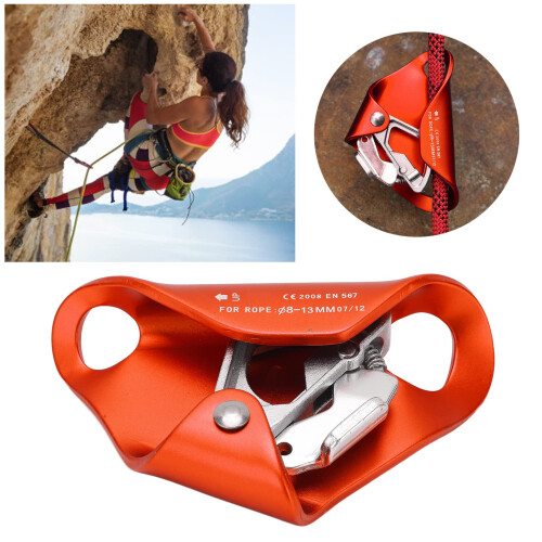 Lightweight Chest Ascender with Automatic Locking System for Rope Climbing and Mountaineering 2