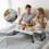 Bamboo Bed Tray with Foldable Legs and Side Handles 2
