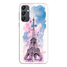 Funda - MANIACASE - Samsung Galaxy S24 - Torre Eiffel - Mariposa colorida - Negro