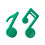 Music Note Teas Infuser Silicone Teas Accessory Gift for-Green 1