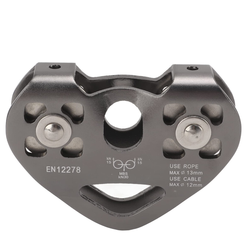 Climbing Pulley Aviation Aluminum Double Pulley With Dual Sheave Design For Rock Climbing And Rescue 9045646509150