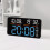 Multifunctional Digital Wall Clock Clear-Black shell white li 4