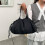 Stylish Crinkled Nylon Handbag With-Blue (30cm 7