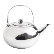 18cm Stainless Steel Whistling Tea Kettle with Built‑In Filter, Heat‑Resistant Handle for Camping and Home
