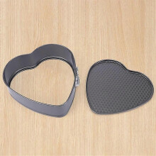 3 Pcs/Set Non-Stick Metal Baking Cake Mold Round Heart Square Shape Removable Bottom Bake Mould Cake Pan Bakeware Cake M