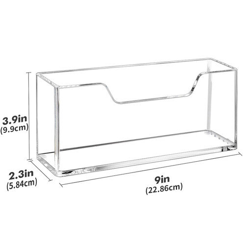 Transparent Paper Towel Rack Kitchen Counter Organiser-2pcs 2