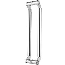 Stainless Steel Sliding Door Pull Handle, Modern Brushed Finish DoubleSided Entry Handle for Glass and Wooden Doors, 24/32/40/48 Inch