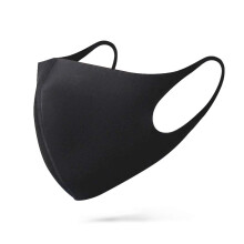 Reusable Face Mask 3 Pack Black Fashion Mask with Breathable Fabric Comfortable Ear Loops Unisex