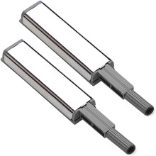 Push to Open Cabinet Latch Set, Magnetic Touch Latch for Handleless Kitchen Doors, Quiet Smooth Action, 2PCS