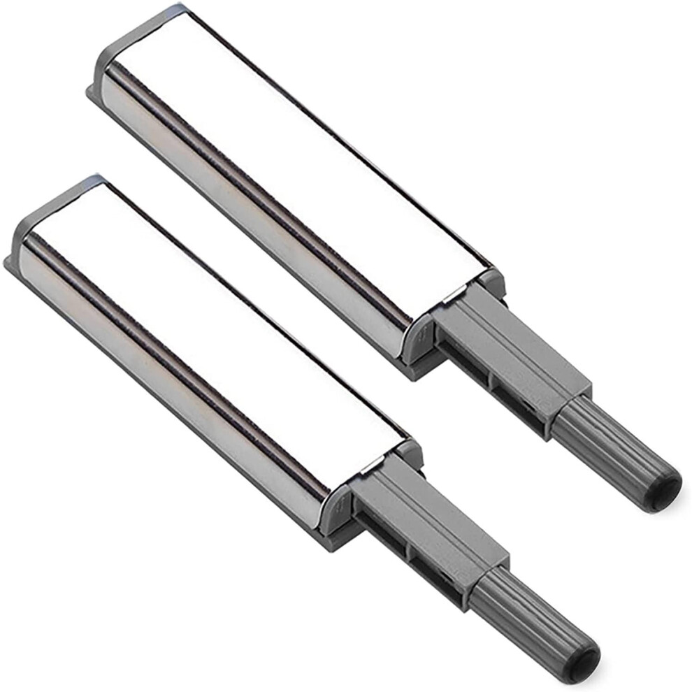 Push To Open Cabinet Latch Set, Magnetic Touch Latch For Handleless Kitchen Doors, Quiet Smooth Action, 2Pcs 9351714670371