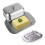 Contemporary Butter Dish Stainless Steels Base With See Through 6
