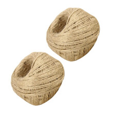 Natural Hemp Rope 2 Rolls Light Brown 5000cm Long Durable Twine for DIY Crafts Home Decor and Gardening