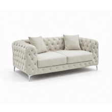 (Ice Velvet, 2 Seater) Monaco Sofa 3+2 Set 1,2,3 Seater Chesterfield Velvet Couch Longue Lounger Settee