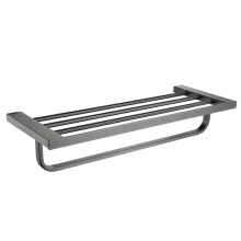 Stainless Steel Towel Rack SUS304 Double Bathroom Towel Bar Rustproof HeavyDuty Wall Mounted Design