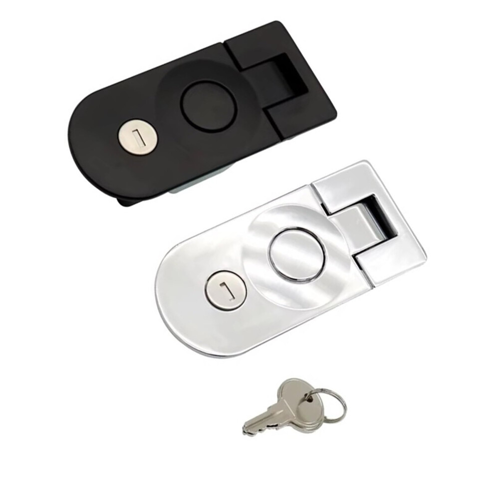 Bright Chrome Zinc Alloy Gate Lock 1Pcs, Durable Secure Flat Lock For Doors 9771547044765