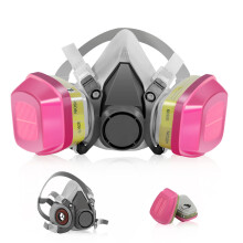 Reusable Respirator Mask with Filters for Painting, Epoxy Resin, Sanding and Woodworking Tasks