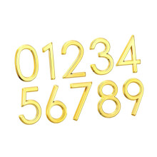 10 Pcs Self Adhesive Reflective House Number Stickers Vinyl Door Decals Weatherproof 09