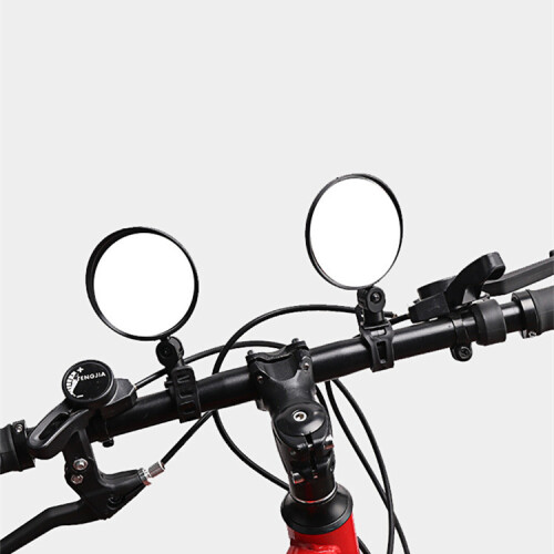 Adjustable Bike Mirrors Rear View Mirrors 2-Pack Black 2