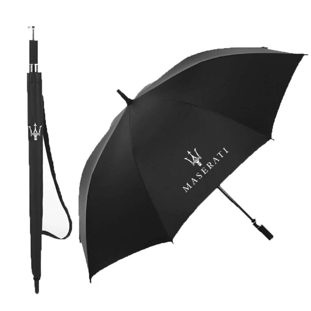 Windproof Luxury Car Umbrella for Maserati with UV Protection Compact Folding Design for Travel