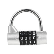 4 Digit Combination Padlock Keyless Security Lock Weather Resistant for Lockers and Cabinets