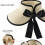 Breathable Bowknot Decors Sun Hat With Large-leopard print b os 3