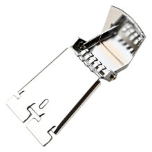 5 String Banjo Tailpiece Chrome Metal Replacement with Secure Loop Design and Stable Tuning Support