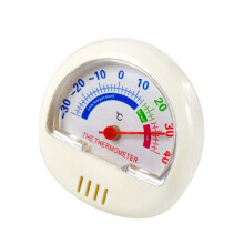 Freezer thermometer, indoor/outdoor pointer thermometer (white)