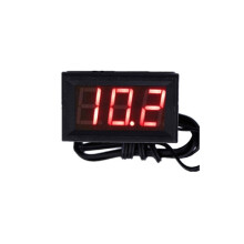 50~110C LED thermometer detector sensor probe 12V digital thermometer monitor (red)