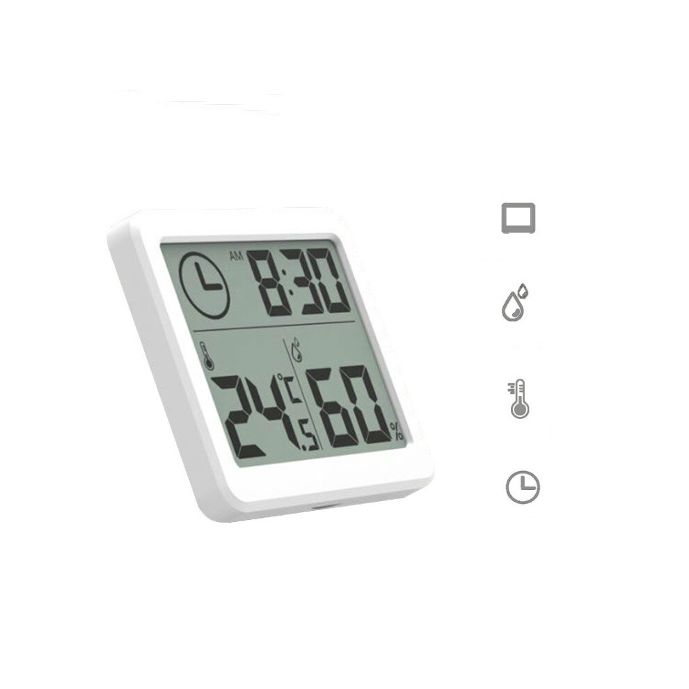 Multifunction Automatic Electronic Temperature and Humidity Monitor Clock with 3.2 inch Large LCD Screen