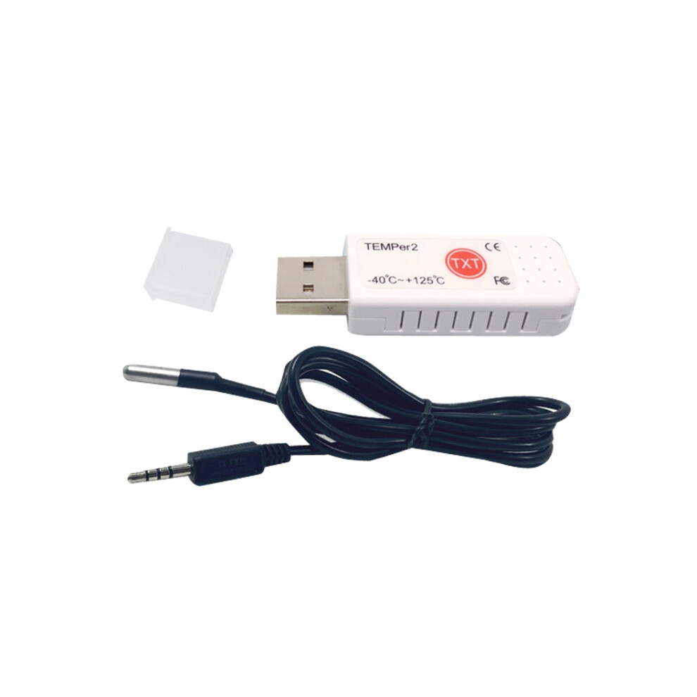 TEMPer2 USB Temperature Sensor Waterproof Temperature Probe Aquarium Monitoring Thermometer