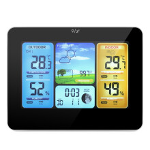 FJ3373 Weerstation Draadloze Binnen- en Buitensensor Multifunctionele Thermometer Hygrometer Digitale Wekker Barometer Weersvoorspelling