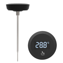 Thermomètre électronique tactile numérique pour aliments, lait, café et eau, accessoire pour bouteille d'eau IP65.