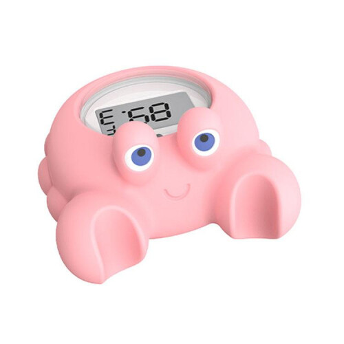 Digitales Baby-Badethermometer in Krabbenform, Farbe: Weiß (LCD)