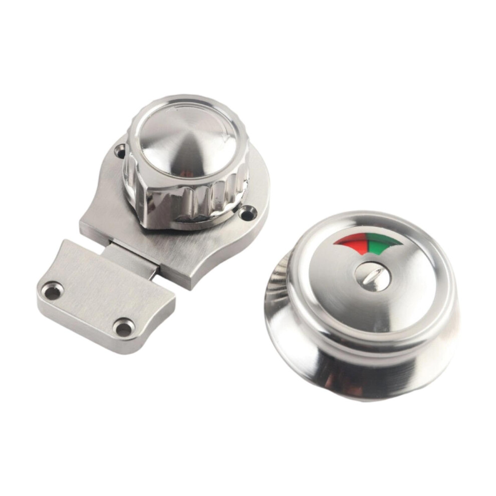 Bathroom Door Latch Indicator with Clear Occupancy Display, Durable Stainless Steel Restroom Privacy Lock