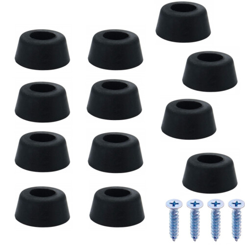 Runde Möbelfüße mit Schrauben, 50er-Pack  1.5x1.2x0.8  cm