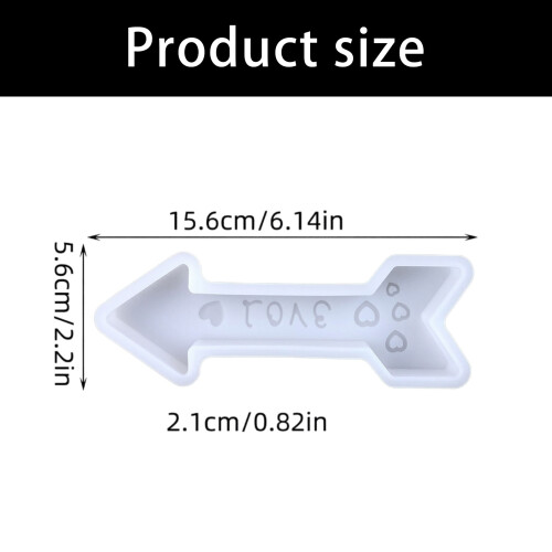Love Arrows Resin Molds Silicone,Arrows Epoxy Resin Casting Mold 2