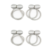 Magnetische Vorhanghalter Silbergrau 2er-Pack   4 Packung