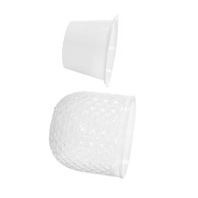 Modern Plastic Flower Pot Plant Pot Watering-Transparent color