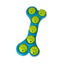Dog Slow Feeder Toy Bone-Shaped Dog Food Dispenser Hide Snacks,Play Games,Interactive Puzzle Feeder