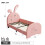 3ft Single Rabbit-Shaped Upholstered Bed Frame 9