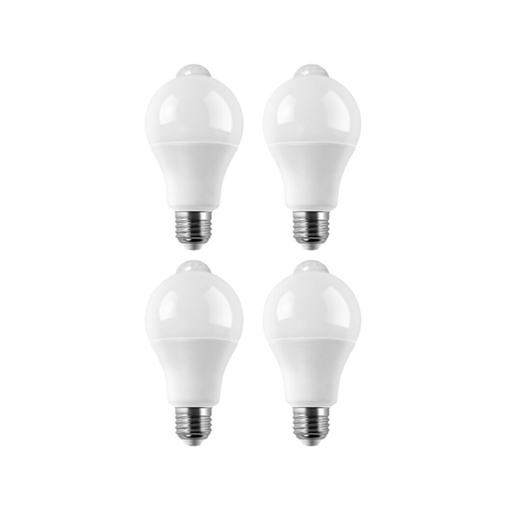 4Pc E27 Led Motion Sensor Bulb Led Lamp Pir Sensor Light Bulb Auto /Off Night Light For Porch Stairs Garage Lights 9W 6031417189730