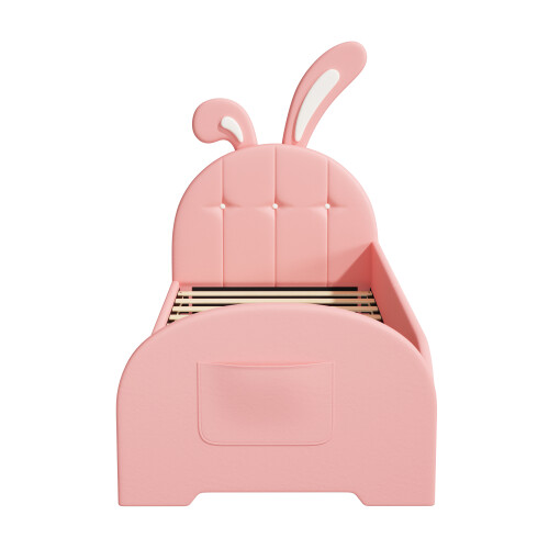 3ft Single Rabbit-Shaped Upholstered Bed Frame 1