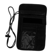 RFID Blocking Travel Neck Wallet Passport Holder with Secure Closure and MultiCompartment Storage for Outdoor Travel
