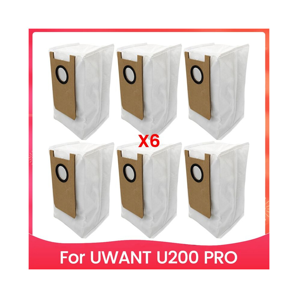 6Pcs Dust Bag Set For Uwant U200 Pro Sweeping And Mopping Robot Dust Bag Accessories Replacement Parts 6032767185403