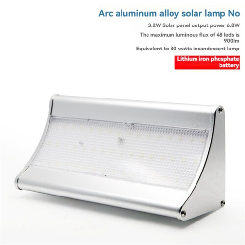 Outdoor Courtyard Waterproof Solar Wall Light LED Body Sensor Light Wall Light Garden Lighting Wall Light 48 Light 1