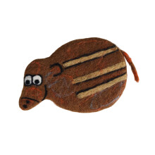 User friendly Wool Coaster Nonslip Front Animal Shape-2