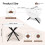 Joolihome Foldable Round Dining Table and 2 Chairs Set 2