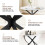 Joolihome Foldable Round Dining Table and 2 Chairs Set 5